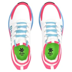 Osaka Furo Play hockeyschoenen junior white retro blue blue raspberry