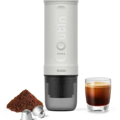 OutIn Nano draagbare espressomachine pearl white