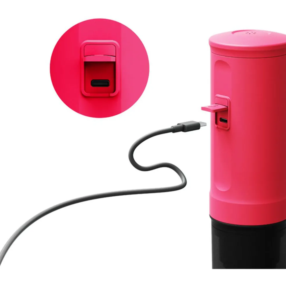 OutIn Nano draagbare espressomachine fuchsia pink