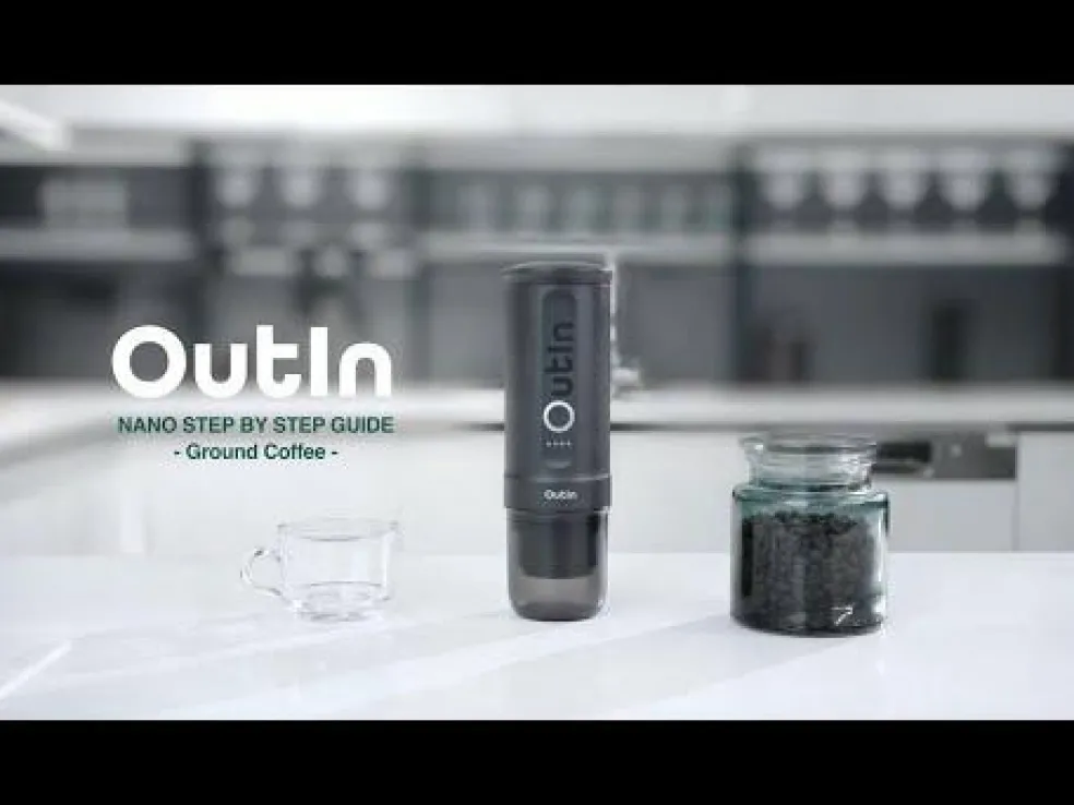 OutIn Nano draagbare espressomachine fuchsia pink