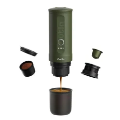OutIn Traveler Gift Set draagbare espressomachine forest green
