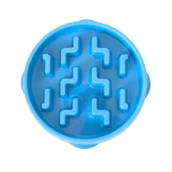 Outward Hound  Fun Feeder Slo Bowl voerbak blauw