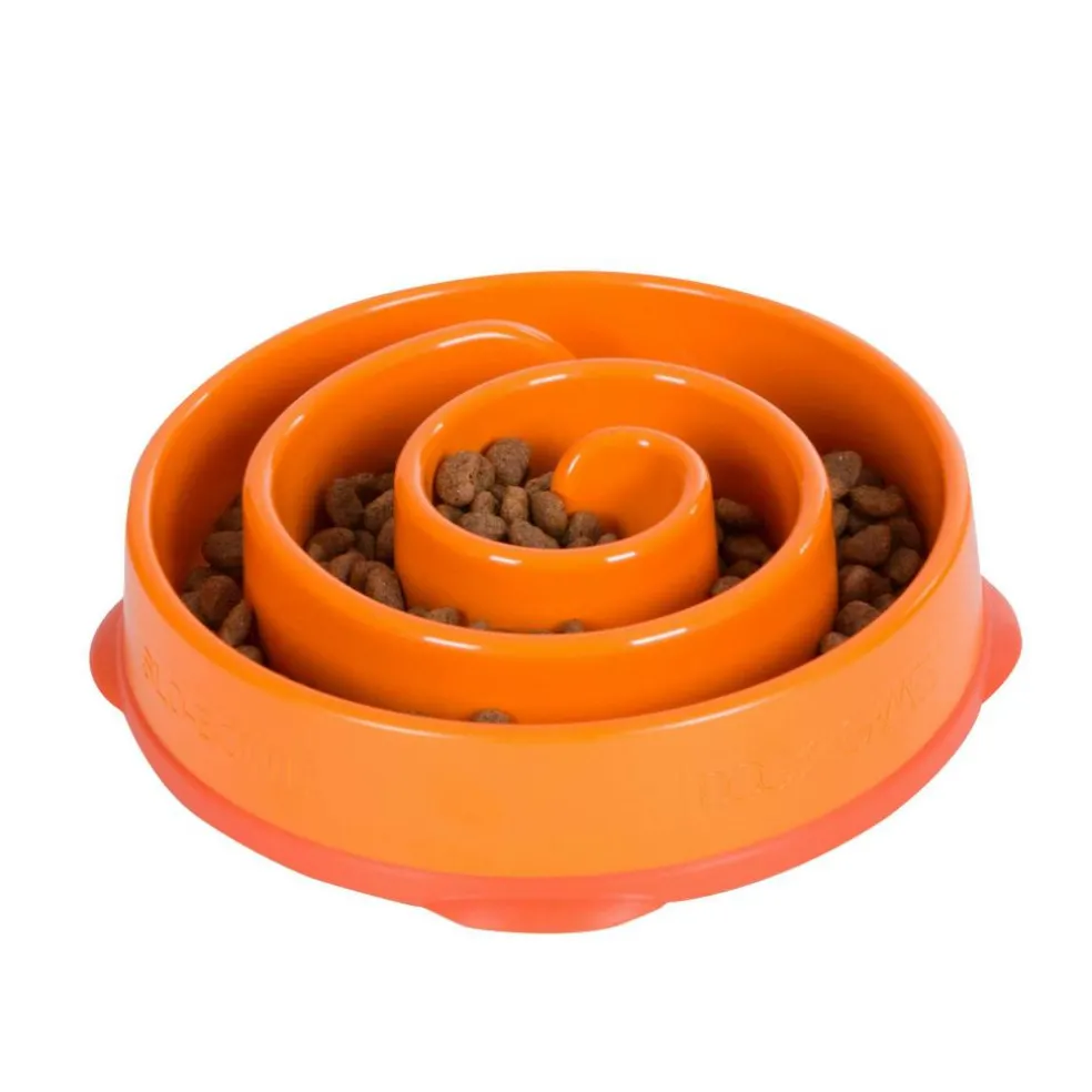 Outward Hound Fun Feeder Slo Bowl Mini voerbak oranje