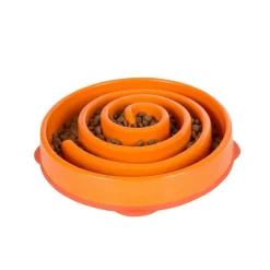 Outward Hound  Fun Feeder Slo Bowl voerbak oranje