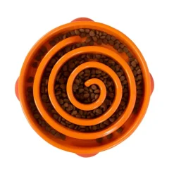 Outward Hound  Fun Feeder Slo Bowl voerbak oranje