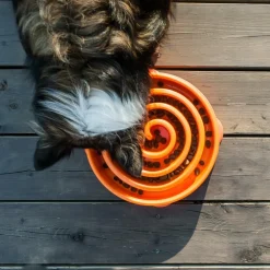 Outward Hound Fun Feeder Slo Bowl voerbak oranje