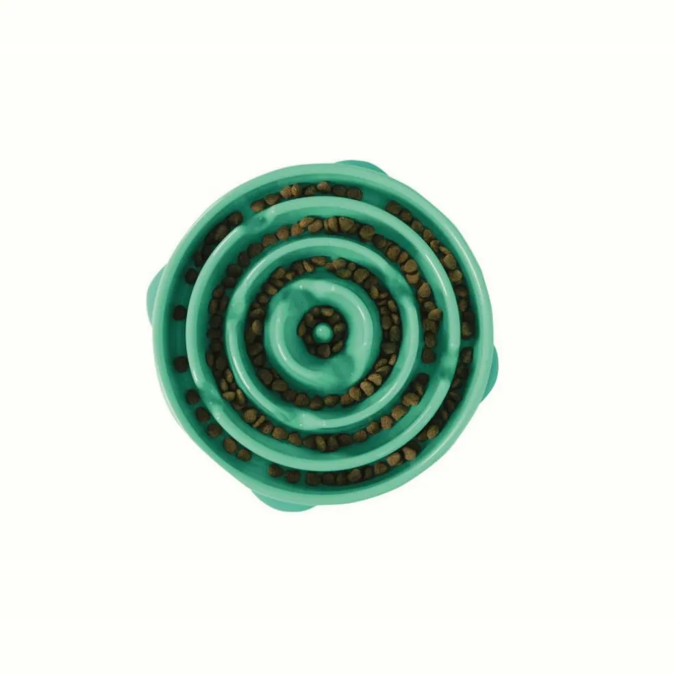 Outward Hound Fun Feeder Slo Bowl voerbak groen