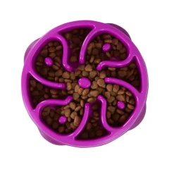 Outward Hound  Fun Feeder Slo Bowl Mini voerbak paars