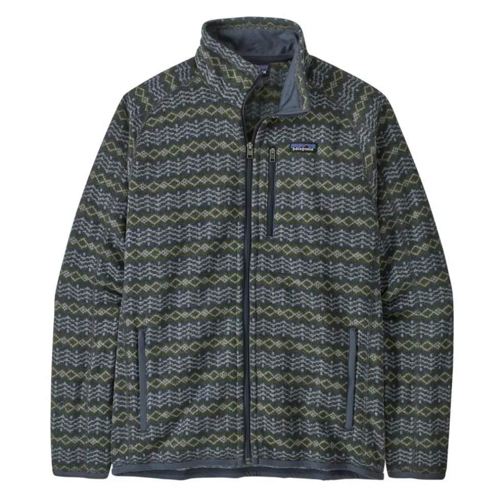 Patagonia Better Sweater fleece vest heren woven together smolder blue