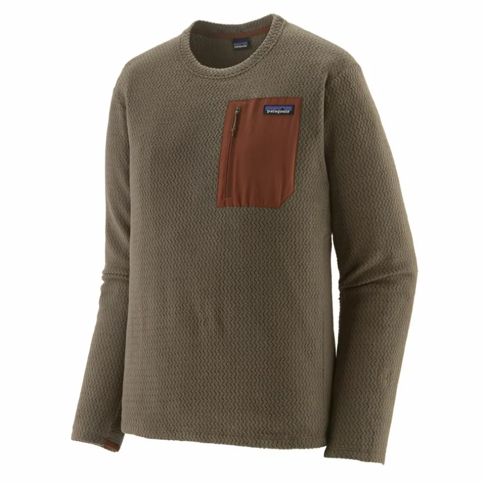 Patagonia R1 Air Crew Neck sweater heren marlow brown