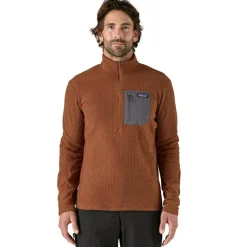 Patagonia R1 Air Zip Neck fleece sweater heren robin brown