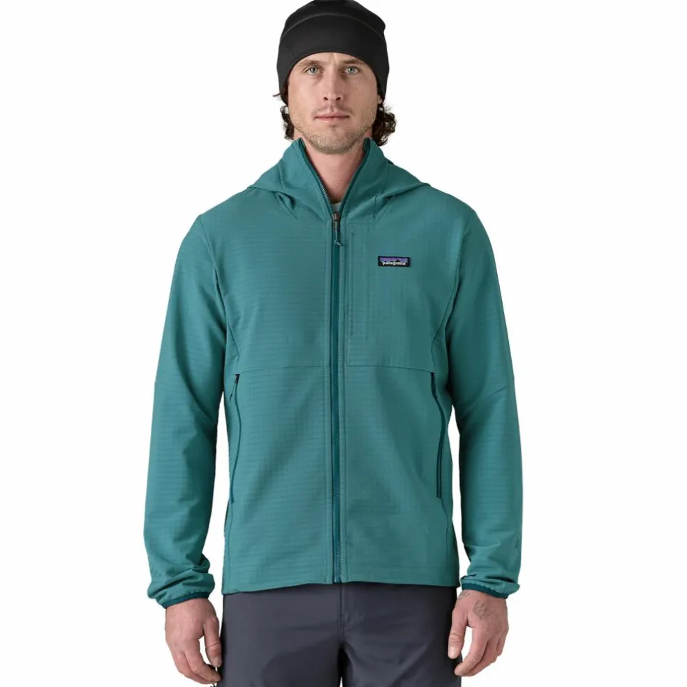 Patagonia R1 TechFace Hoody fleece vest heren wetland blue