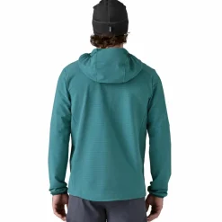 Patagonia R1 TechFace Hoody fleece vest heren wetland blue