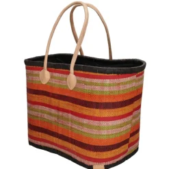 PE Florence  Raffia strandtas red