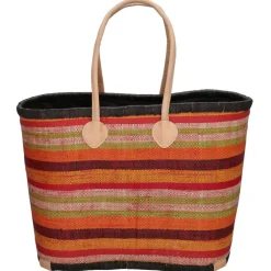 PE Florence Raffia strandtas red