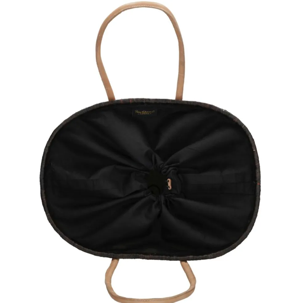 PE Florence Raffia strandtas red