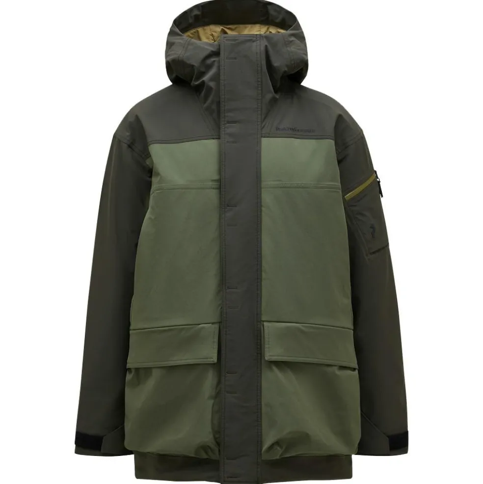 Peak Performance 2L Stretch parka winterjas heren olive extreme pine needle