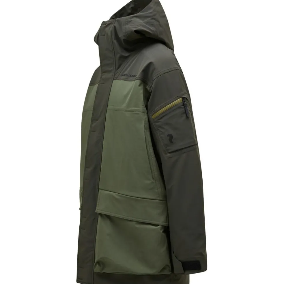 Peak Performance 2L Stretch parka winterjas heren olive extreme pine needle