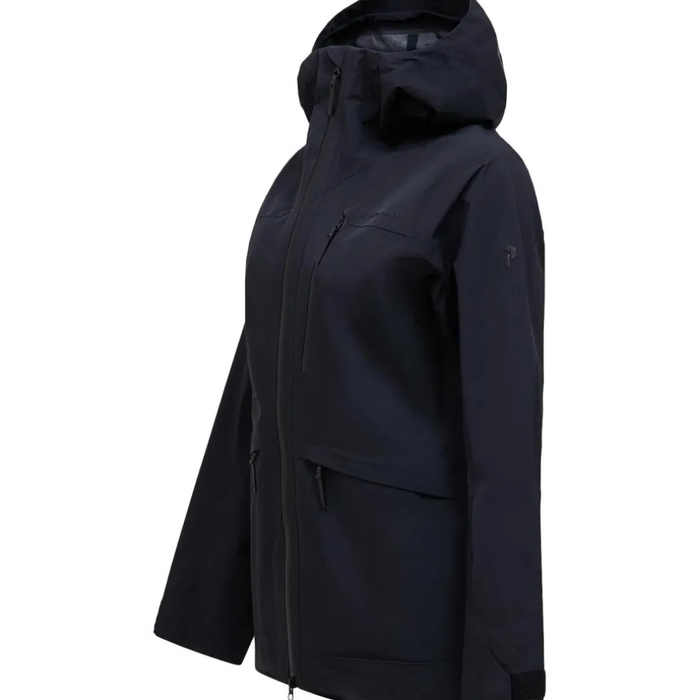 Peak Performance VERTEC softshell winterjas dames black
