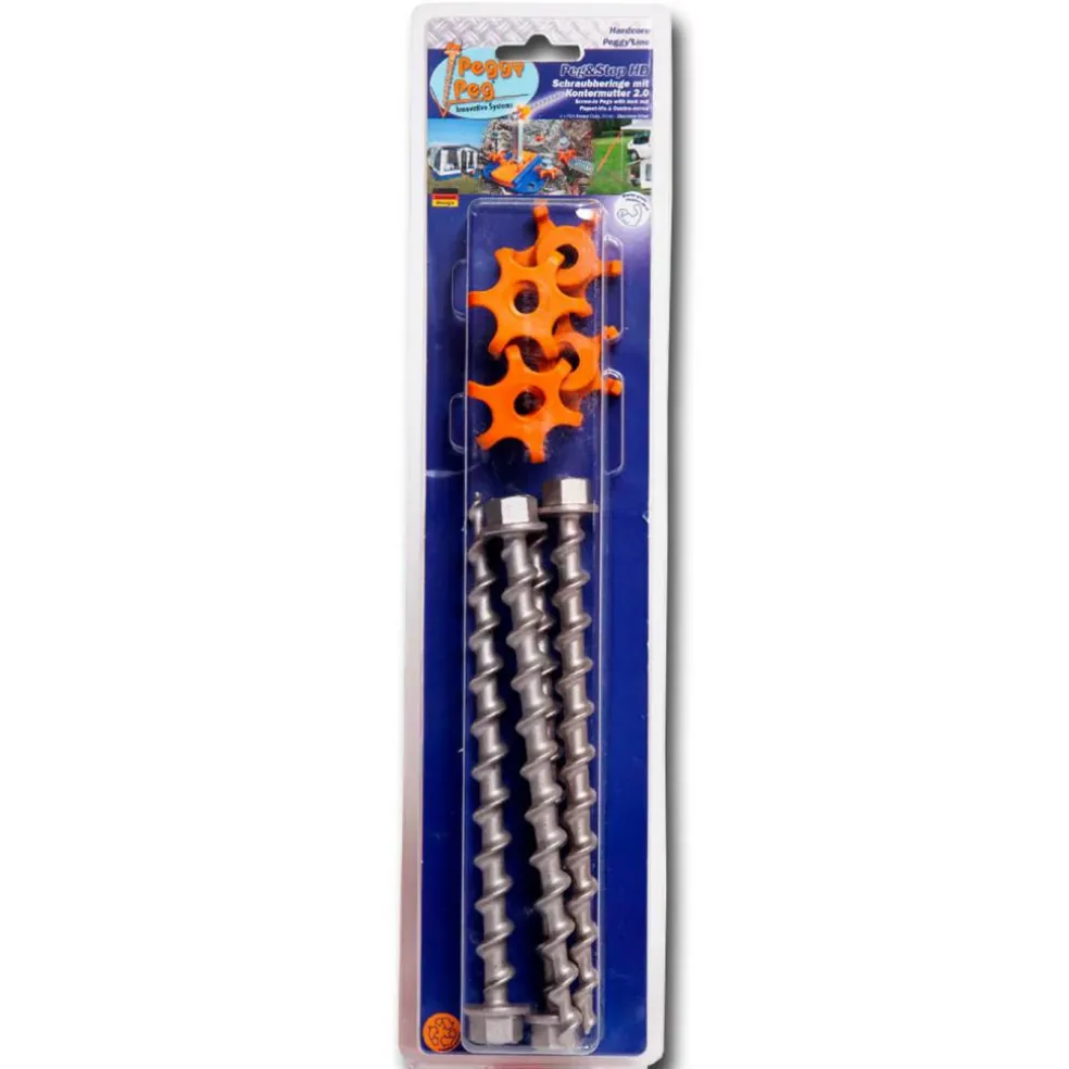 Peggy Peg Peg & Stop Heavy Duty schroefharing 20 cm per 4 stuks