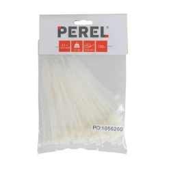 Perel Tie-wrap transparant 120 x 4,6 mm 100 stuks