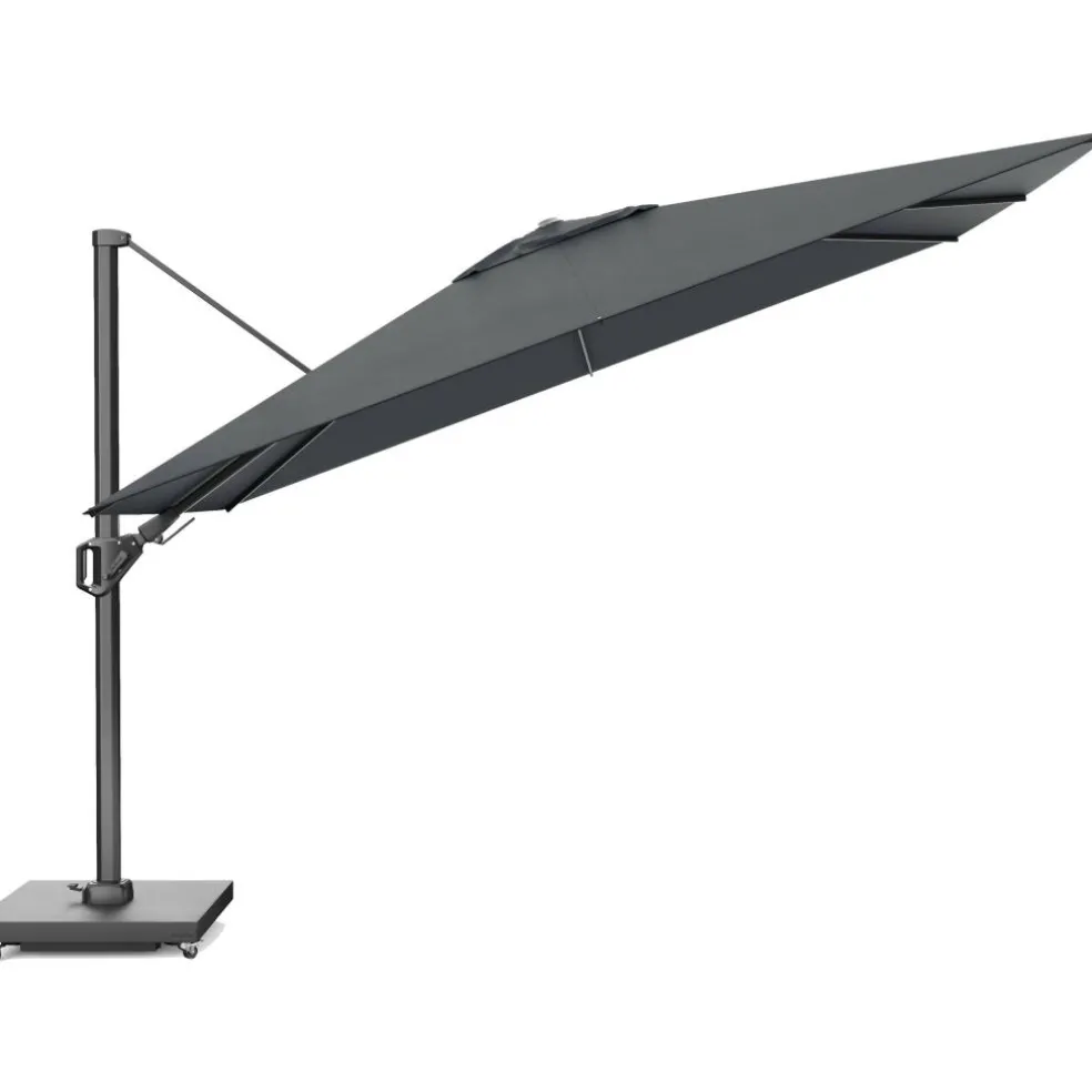 Platinum Challenger T2 Premium parasol 260 x 350 cm faded black