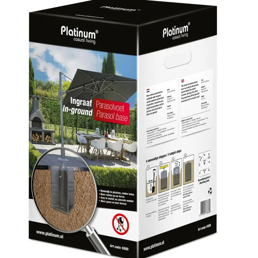 Platinum ingraaf parasolvoet