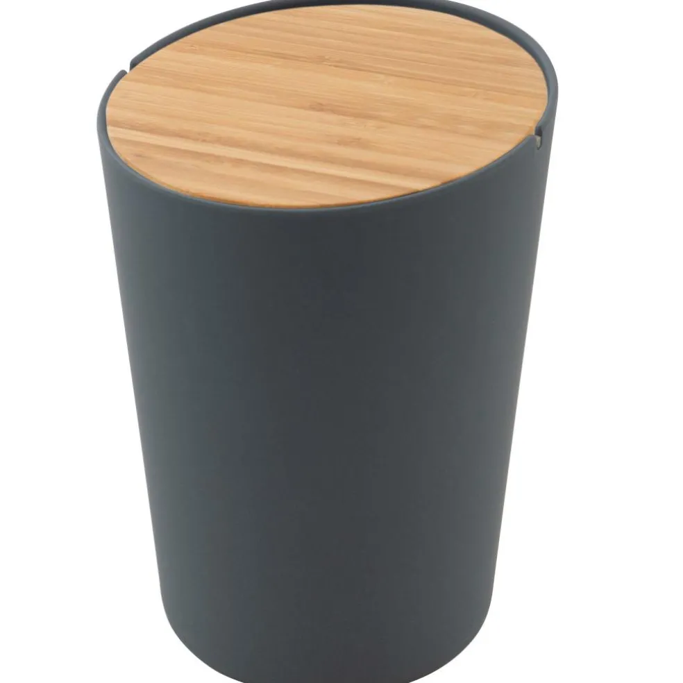 Point-Virgule Bamboe afvalbakje donkergrijs