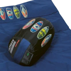 Polydaun Beach House slaapzak junior blue surfboard