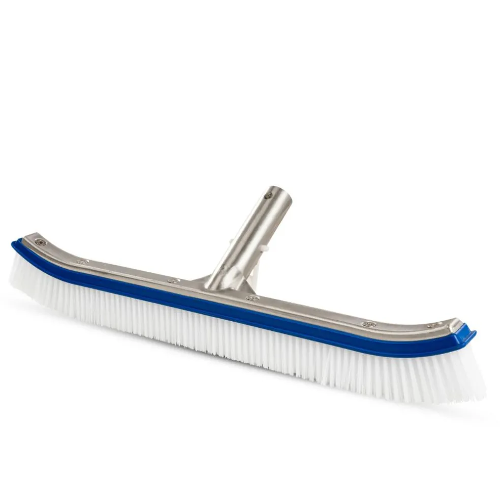 Poolquip Wand- en bodemborstel met aluminium rug