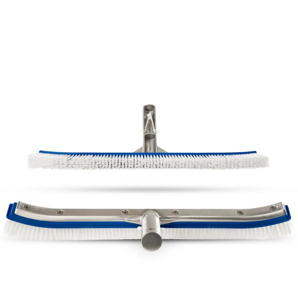 Poolquip Wand- en bodemborstel met aluminium rug