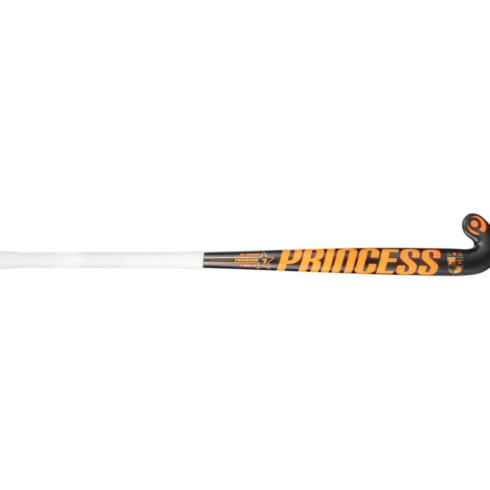 Princess Hockey Premium 7 STAR SG9 Low Bow hockeystick junior black orange