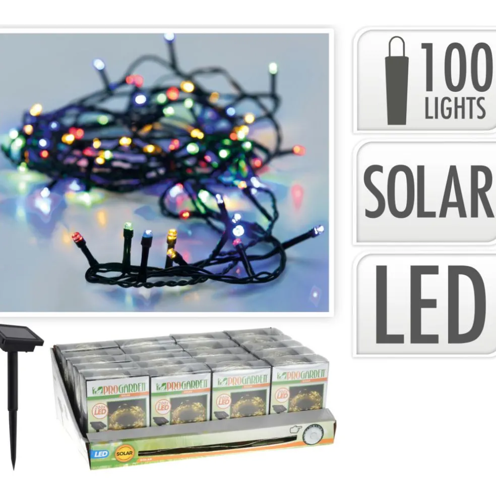 Pro Garden Solar lichtsnoer led 100 stuks