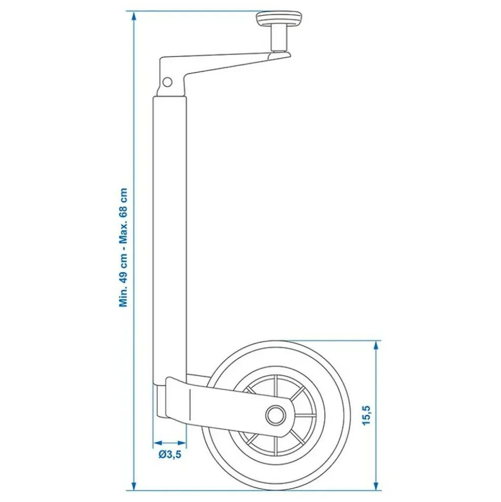ProPlus 35 mm kunststof velg neuswiel
