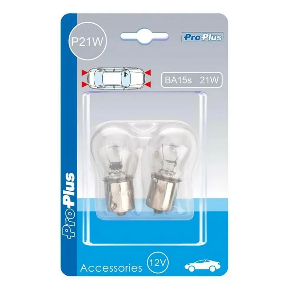 ProPlus BA15s 12V 21W halogeenlamp set van 2 stuks