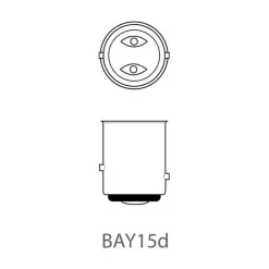 ProPlus BAY15d 12V 21-5W halogeenlamp set van 2 stuks