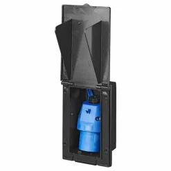 ProPlus CEE wandinvoerdoos rechthoekig zwart