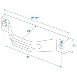 ProPlus Hymer deurvanger onderzijde grijs