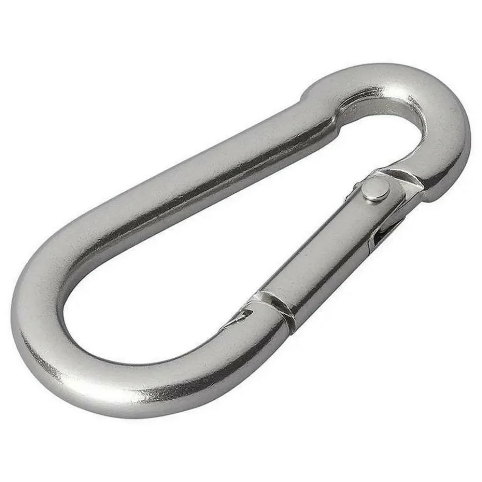 ProPlus Karabijnhaak RVS 6 x 60 set van 2 stuks