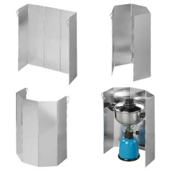 ProPlus Kookwindscherm 5-delig aluminium