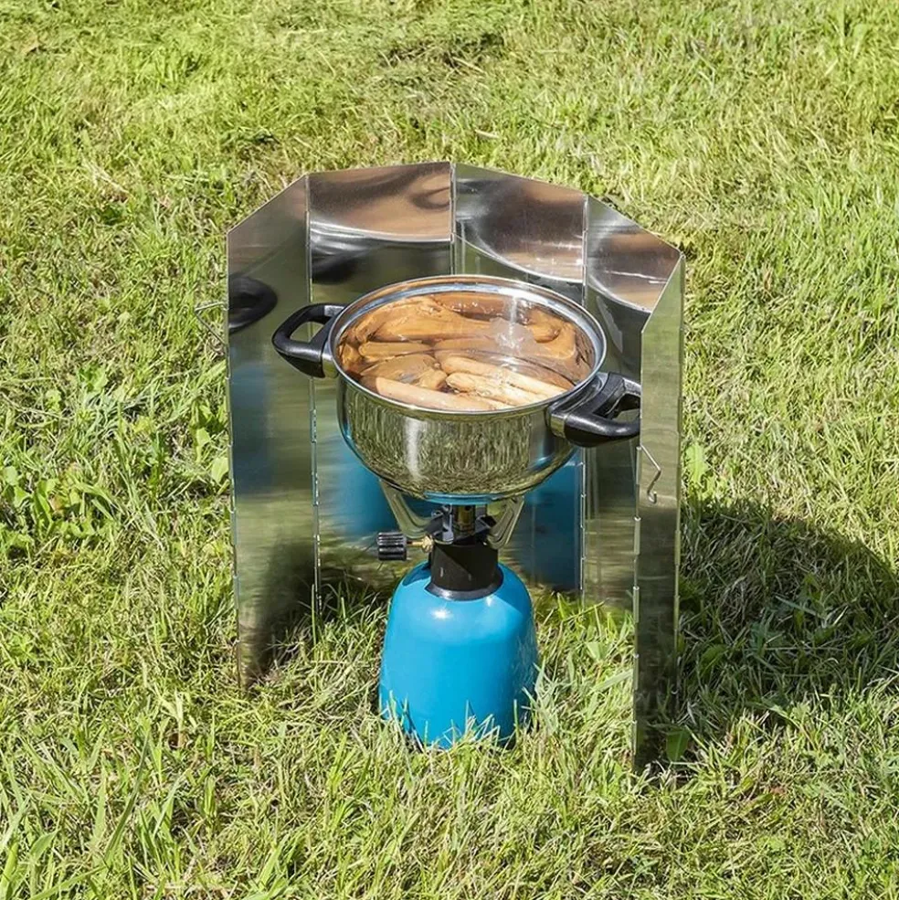 ProPlus Kookwindscherm 5-delig aluminium