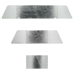 ProPlus Kookwindscherm 3-delig staal