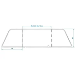 ProPlus Kookwindscherm 3-delig staal