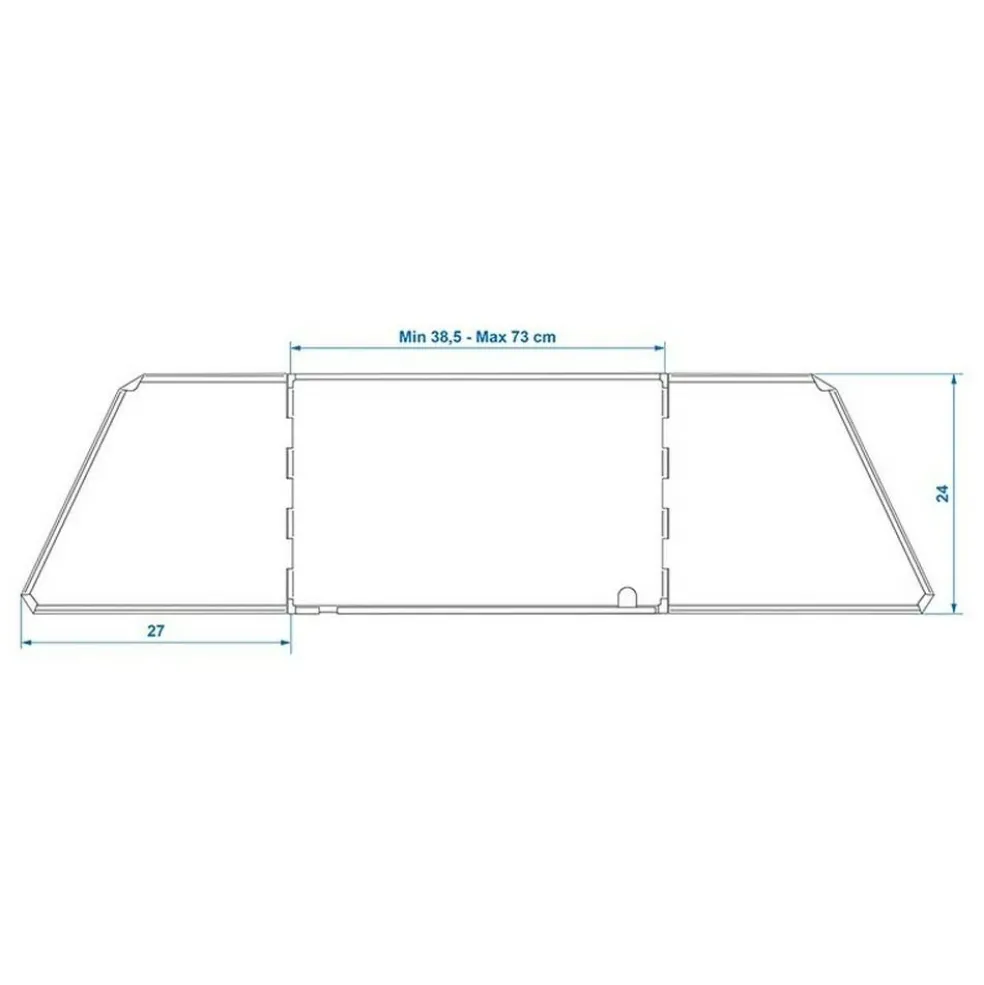 ProPlus Kookwindscherm 3-delig staal