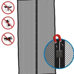 ProPlus Magnetische hordeur 210 x 100 cm black