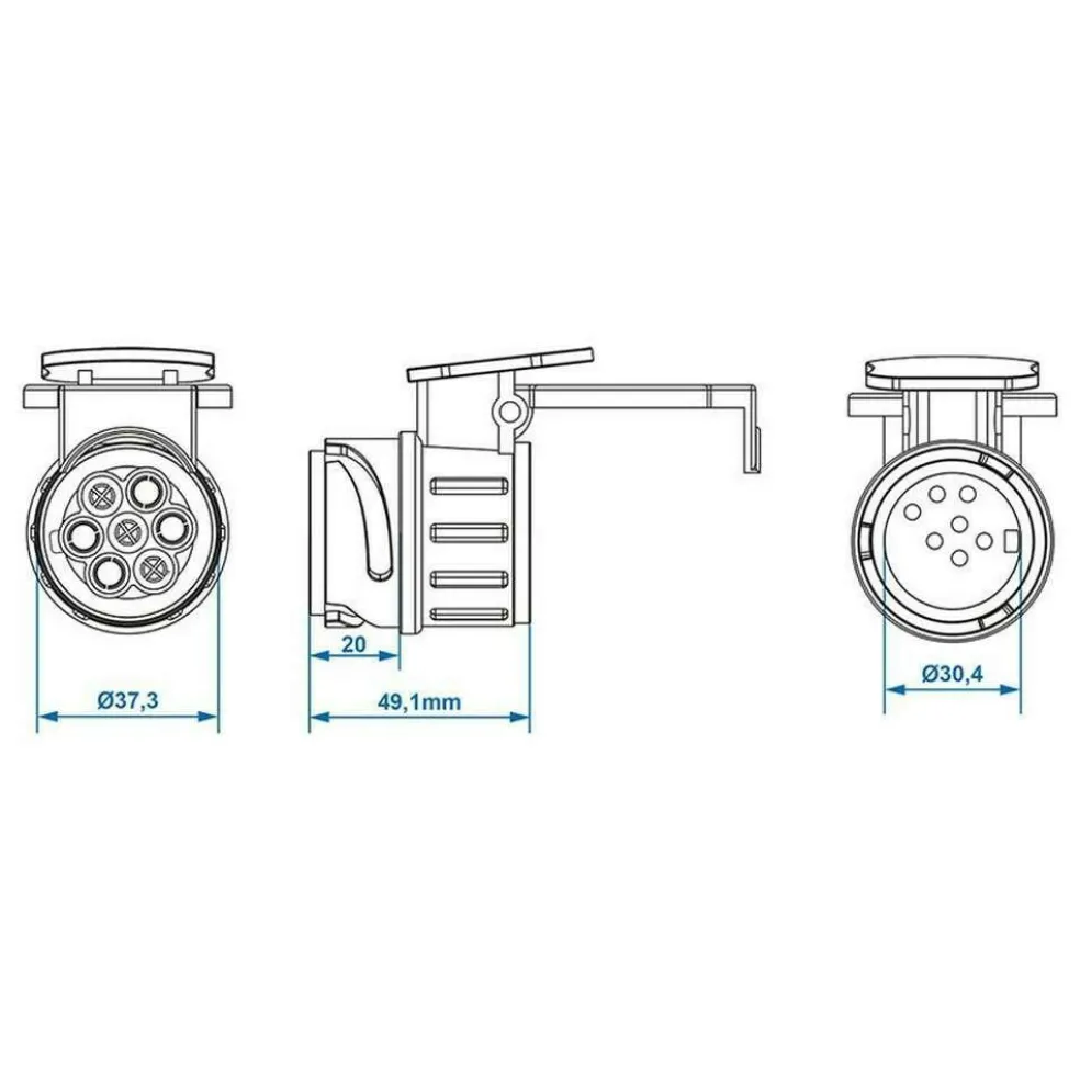ProPlus 13-polige naar 7-polige verloopstekker