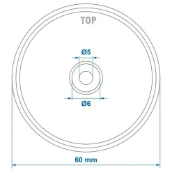 ProPlus Reflector 60 mm oranje per 2 stuks