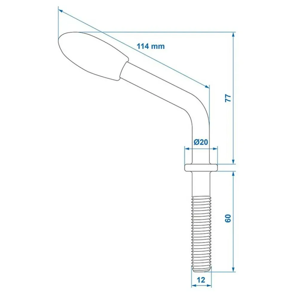 ProPlus Spindel voor neuswielklem M12