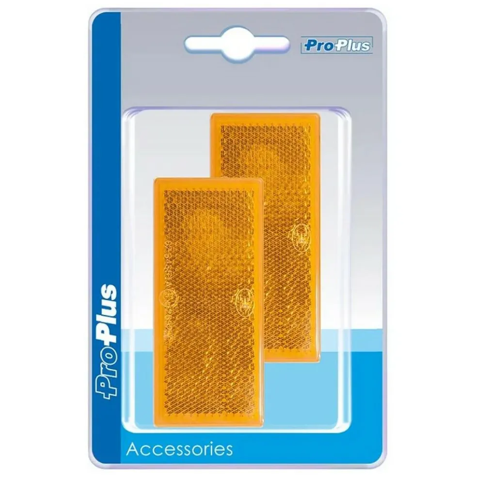 ProPlus Zelfklevende reflector 82 x 36 mm oranje per 2 stuks