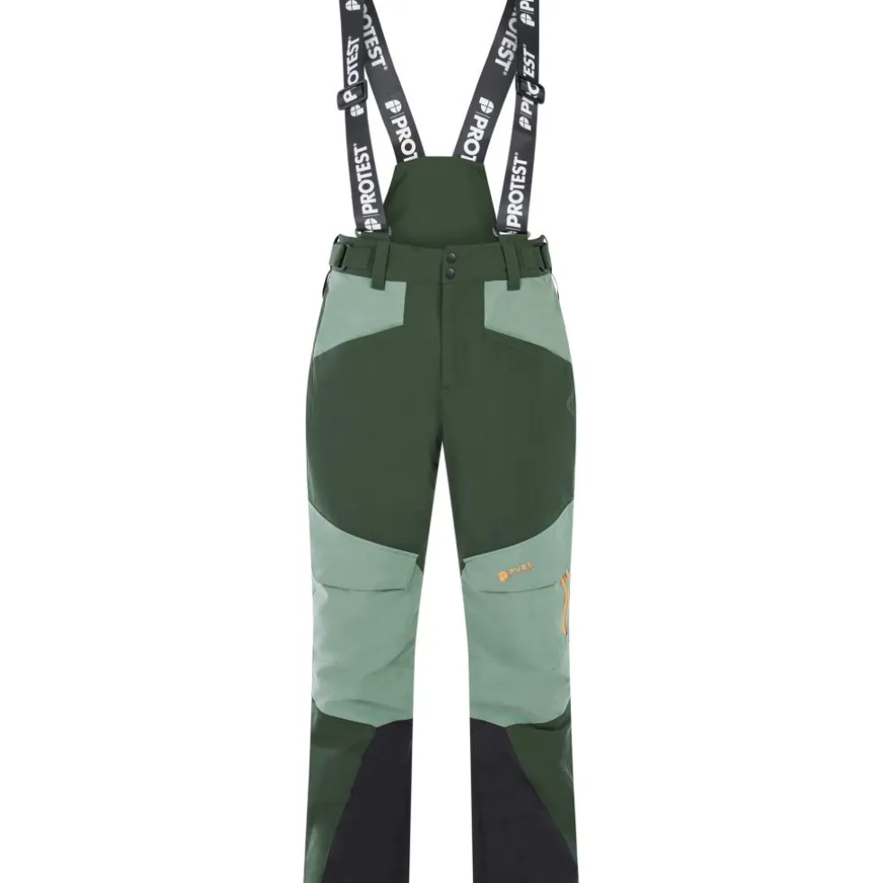 Protest Reider salopette skibroek heren kale green